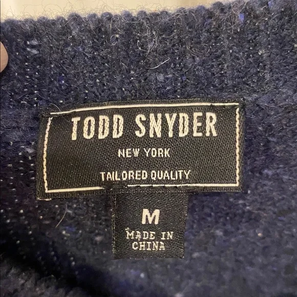 Todd Snyder Men's Dark Blue Crewneck Sweater Sz Medium.